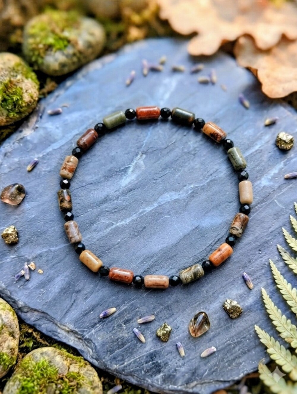 Picasso Jasper/Onyx Bracelet